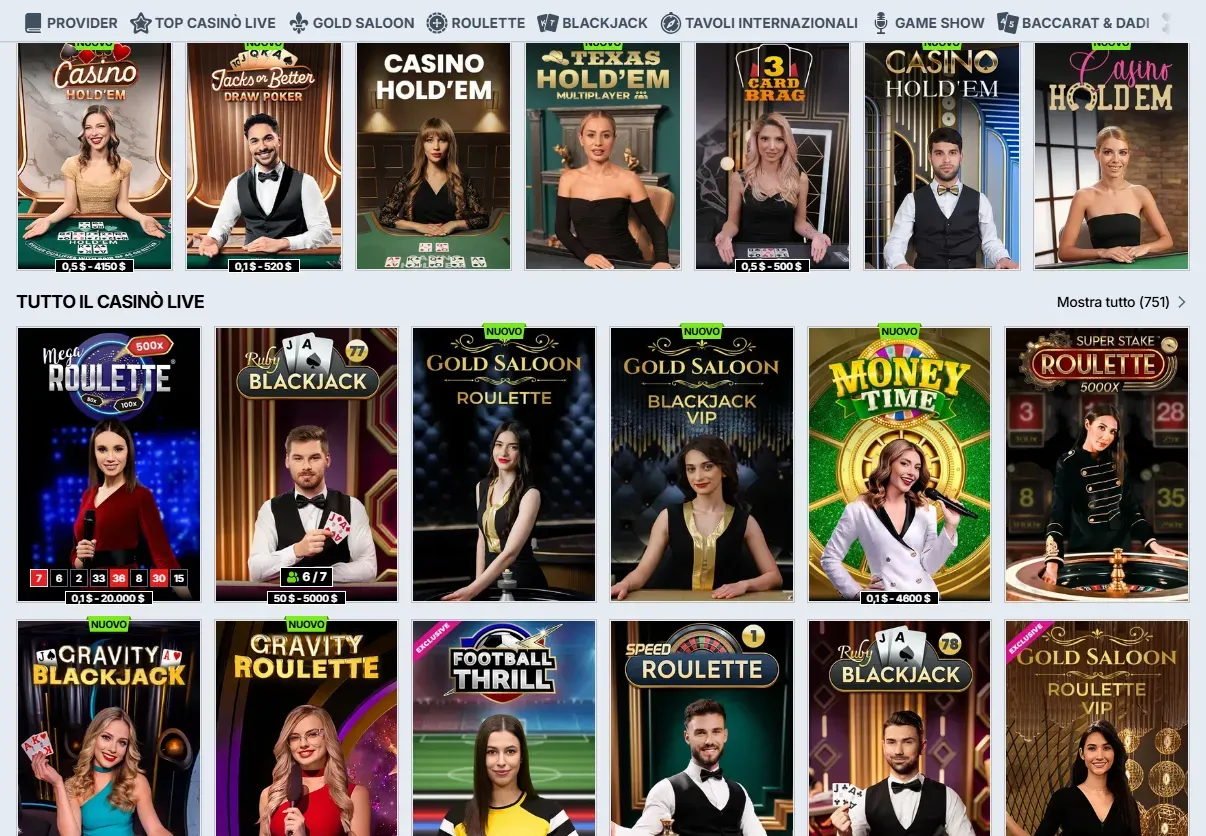 Live Casino Zoccer